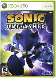 Box cover for SONIC UNLEASHED on the Microsoft Xbox 360.