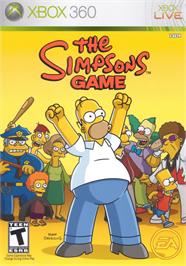 Box cover for Simpsons Game, The on the Microsoft Xbox 360.