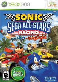 Box cover for Sonic And Sega All-stars Racing With Banjo-kazooie on the Microsoft Xbox 360.