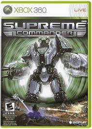 Box cover for Supreme Commander on the Microsoft Xbox 360.