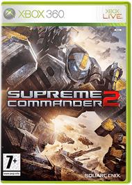 Box cover for Supreme Commander 2 on the Microsoft Xbox 360.
