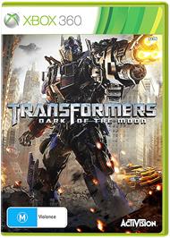Box cover for TRANSFORMERS: Dark of the Moon on the Microsoft Xbox 360.