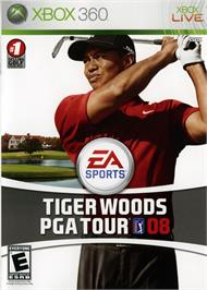 Box cover for Tiger Woods Pga Tour 08 on the Microsoft Xbox 360.