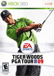 Box cover for Tiger Woods Pga Tour 09 on the Microsoft Xbox 360.
