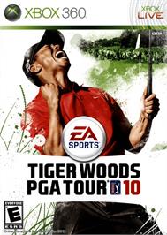 Box cover for Tiger Woods Pga Tour 10 on the Microsoft Xbox 360.