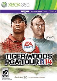 Box cover for Tiger Woods Pga Tour 14 on the Microsoft Xbox 360.