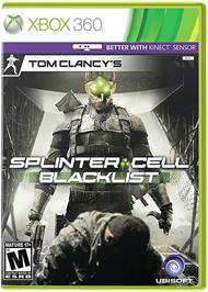 Box cover for Tom Clancy's Splinter Cell Blacklist on the Microsoft Xbox 360.
