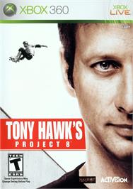 Box cover for Tony Hawk's Project 8 on the Microsoft Xbox 360.