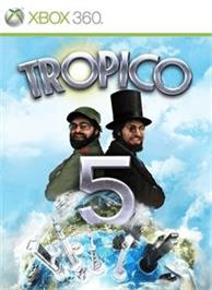 Box cover for Tropico 5 on the Microsoft Xbox 360.