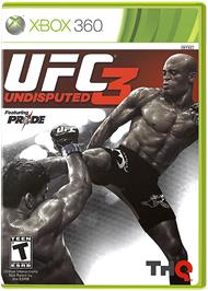 Box cover for UFC Undisputed 3 on the Microsoft Xbox 360.