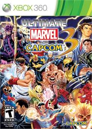 Box cover for Ultimate Marvel Vs. Capcom 3 on the Microsoft Xbox 360.