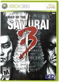 Box cover for Way of the Samurai 3 on the Microsoft Xbox 360.