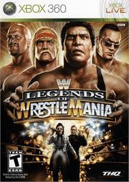 Box cover for Wwe Legends Of Wrestlemania on the Microsoft Xbox 360.