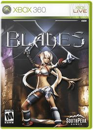 Box cover for X-Blades on the Microsoft Xbox 360.