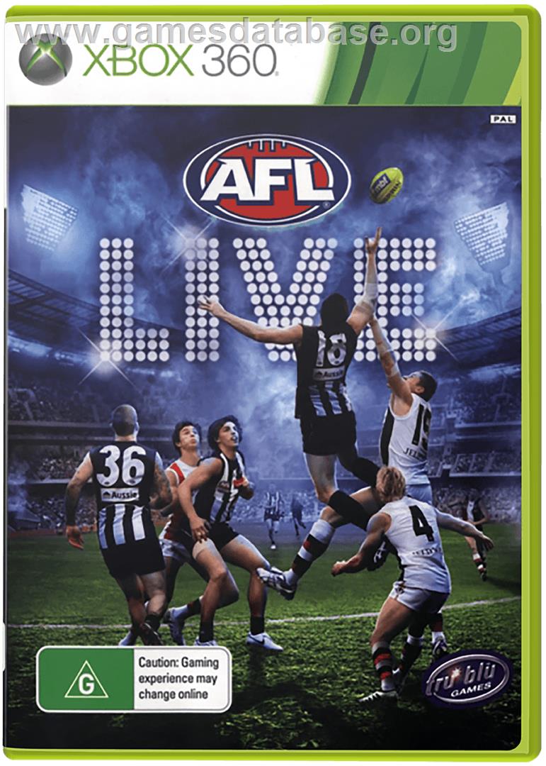 AFL Live - Microsoft Xbox 360 - Artwork - Box