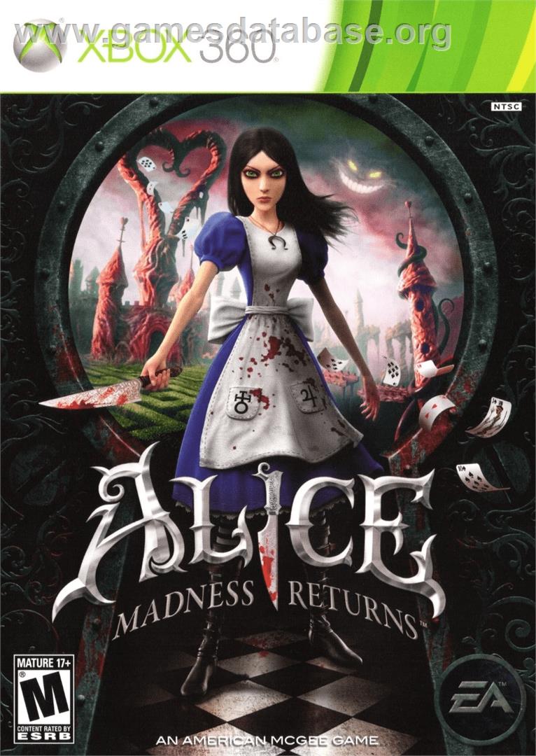 Alice - Retour Au Pays De La Folie - Microsoft Xbox 360 - Artwork - Box