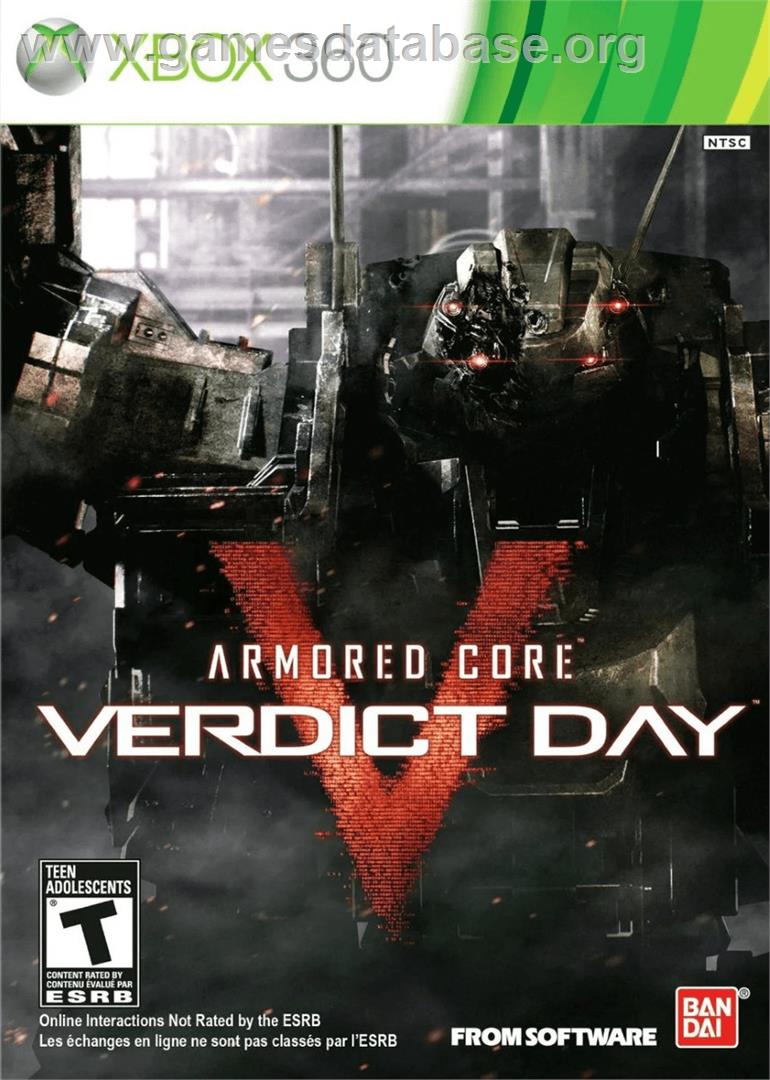 Armored Core - Verdict Day - Microsoft Xbox 360 - Artwork - Box