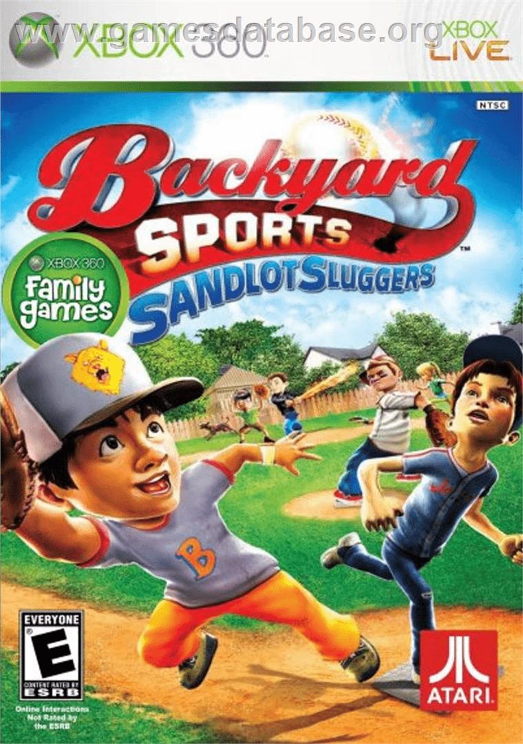 Backyard Sports - Sandlot Sluggers - Microsoft Xbox 360 - Artwork - Box