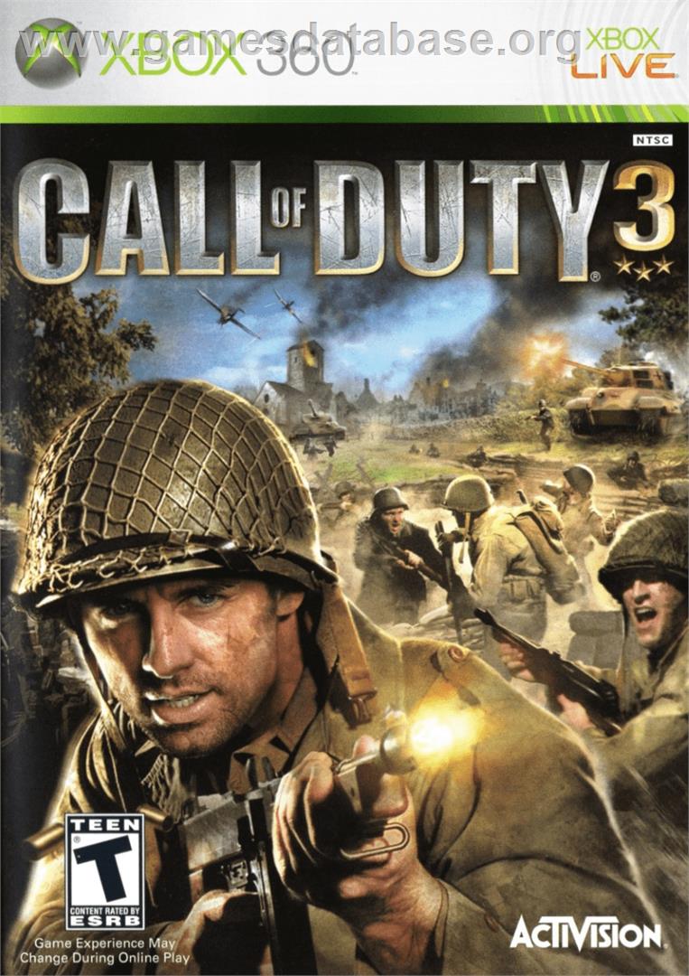 Call Of Duty 3 - En Marche Vers Paris - Microsoft Xbox 360 - Artwork - Box
