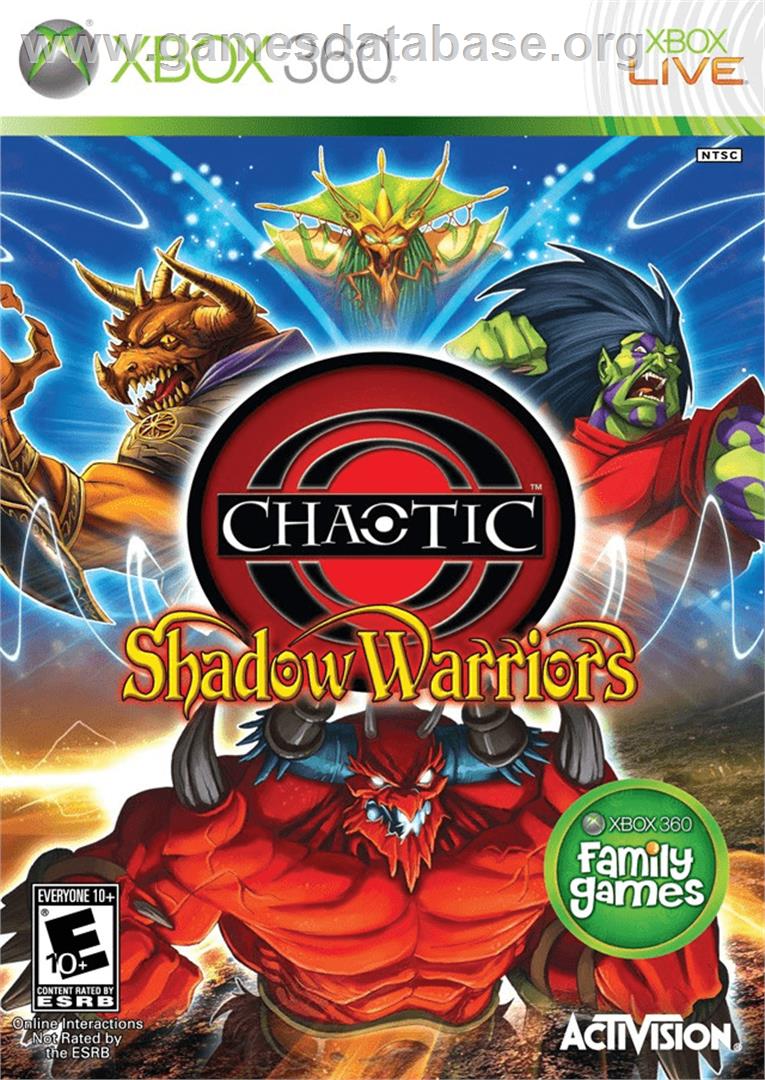 Chaotic - Shadow Warriors - Microsoft Xbox 360 - Artwork - Box