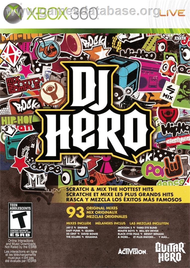 Dj Hero - Microsoft Xbox 360 - Artwork - Box