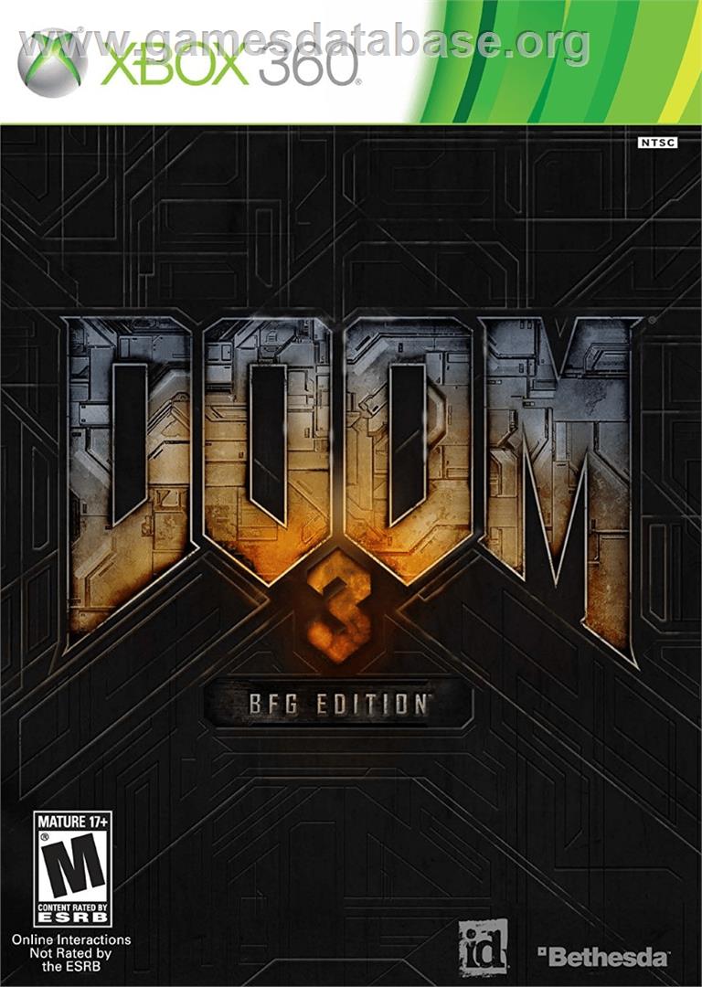 Doom 3 Bfg Edition - Microsoft Xbox 360 - Artwork - Box