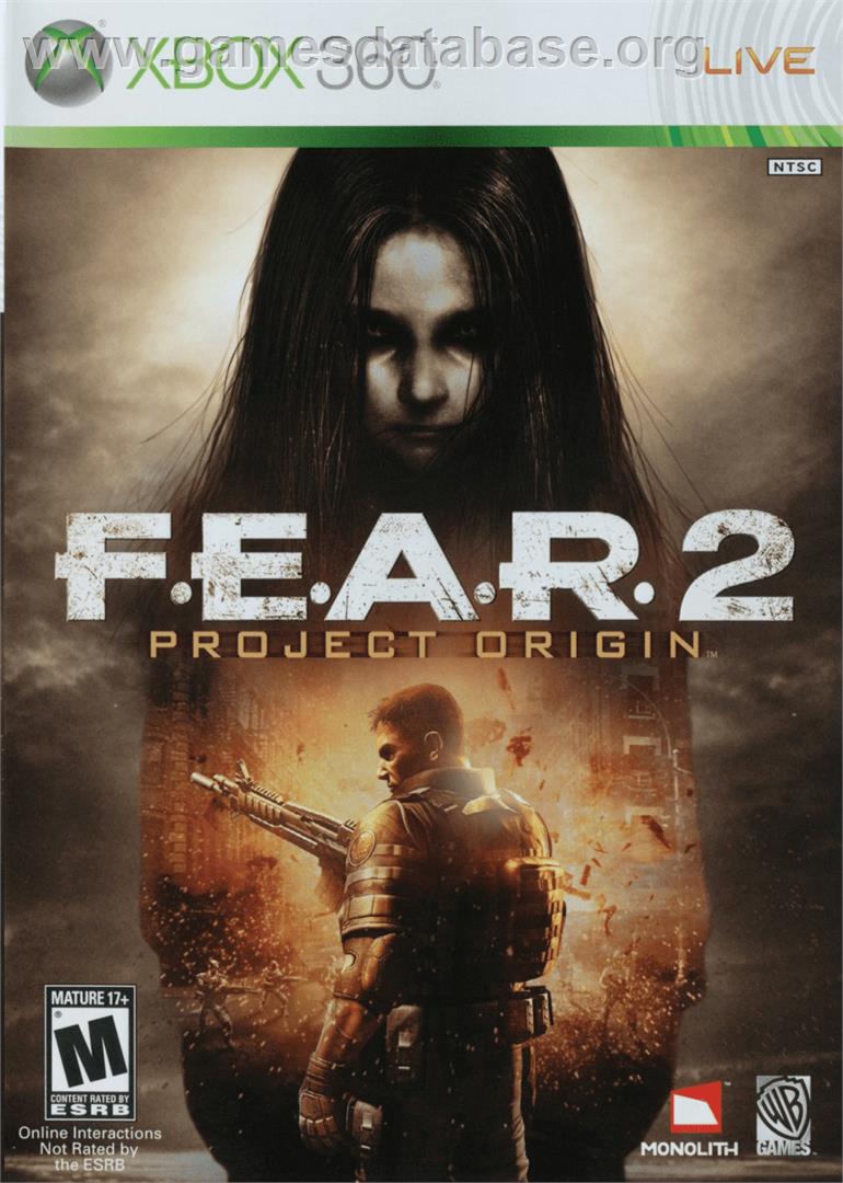 F.e.a.r. 2 - Project Origin - Microsoft Xbox 360 - Artwork - Box