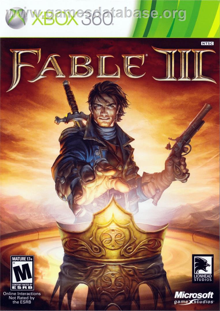 Fable 3 - Microsoft Xbox 360 - Artwork - Box