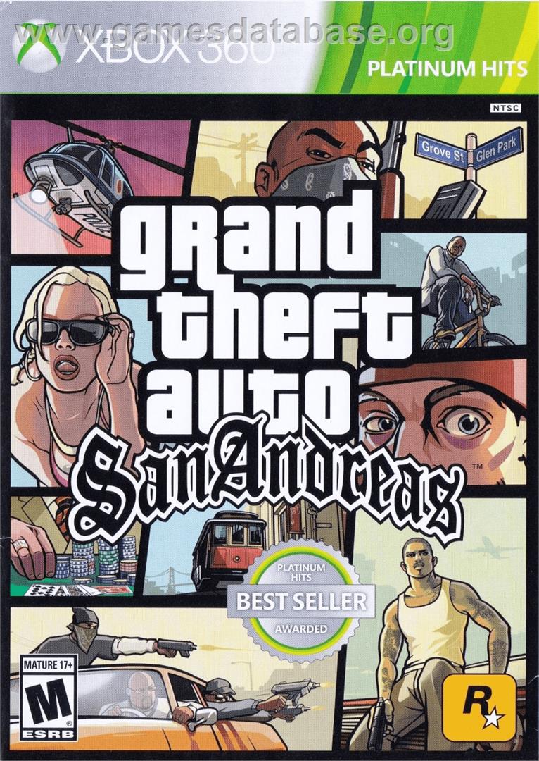 Grand Theft Auto - San Andreas - Microsoft Xbox 360 - Artwork - Box