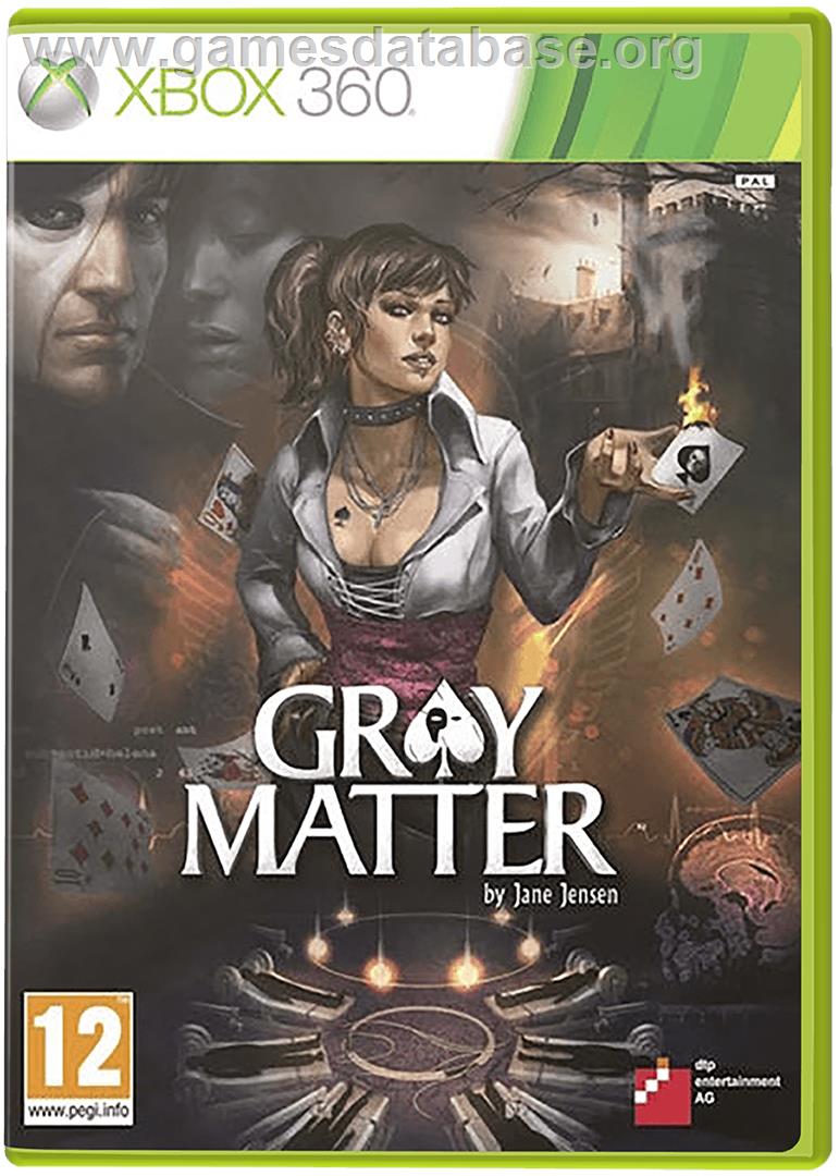 Gray Matter - Microsoft Xbox 360 - Artwork - Box