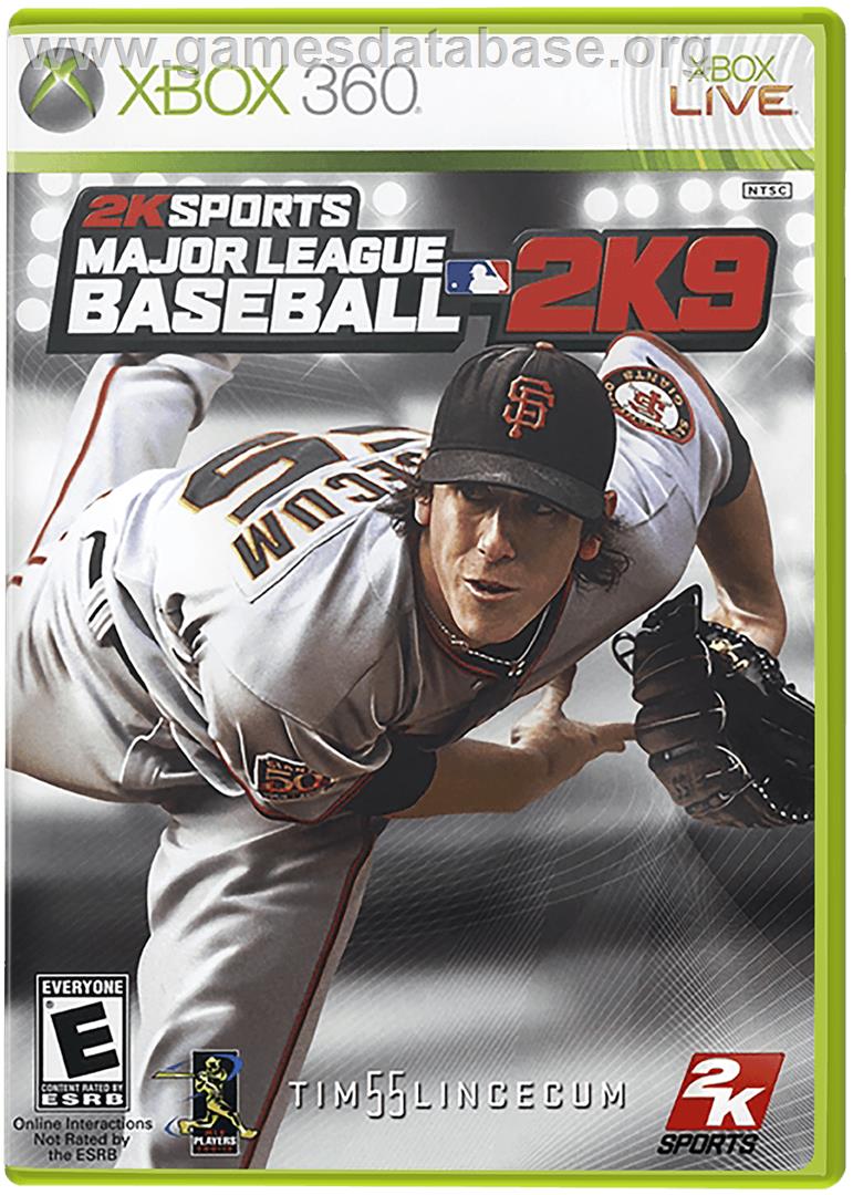 MLB 2K9 - Microsoft Xbox 360 - Artwork - Box