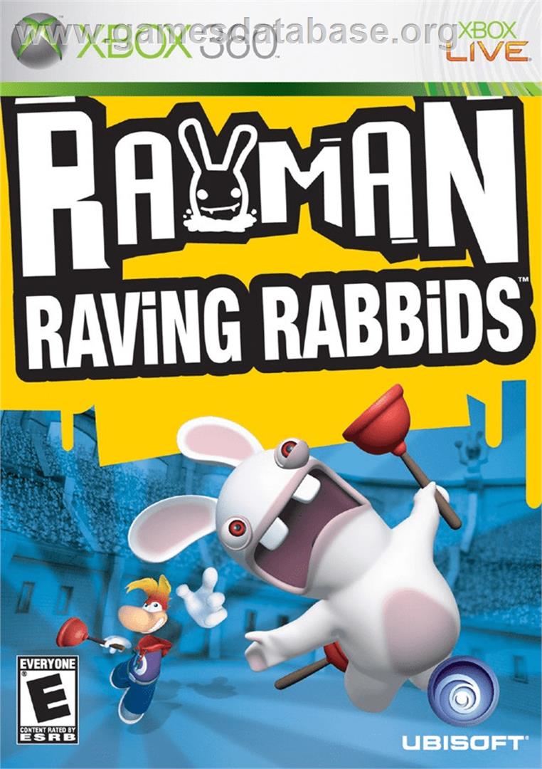 Rayman - Raving Rabbids - Microsoft Xbox 360 - Artwork - Box