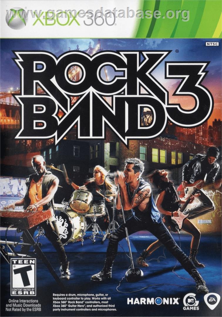 Rock Band 3 - Microsoft Xbox 360 - Artwork - Box