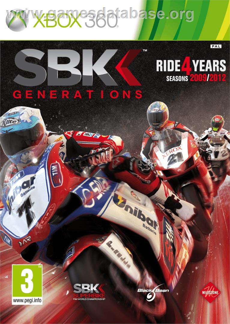 Sbk Generations - Microsoft Xbox 360 - Artwork - Box