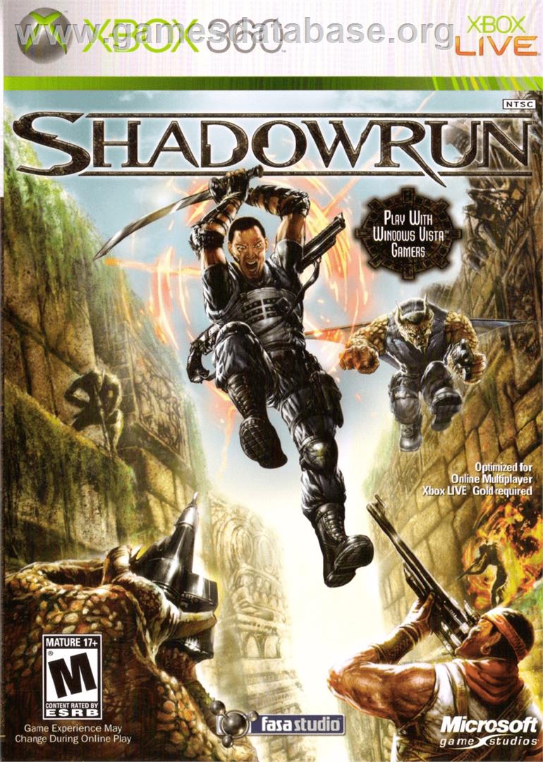 Shadowrun - Microsoft Xbox 360 - Artwork - Box