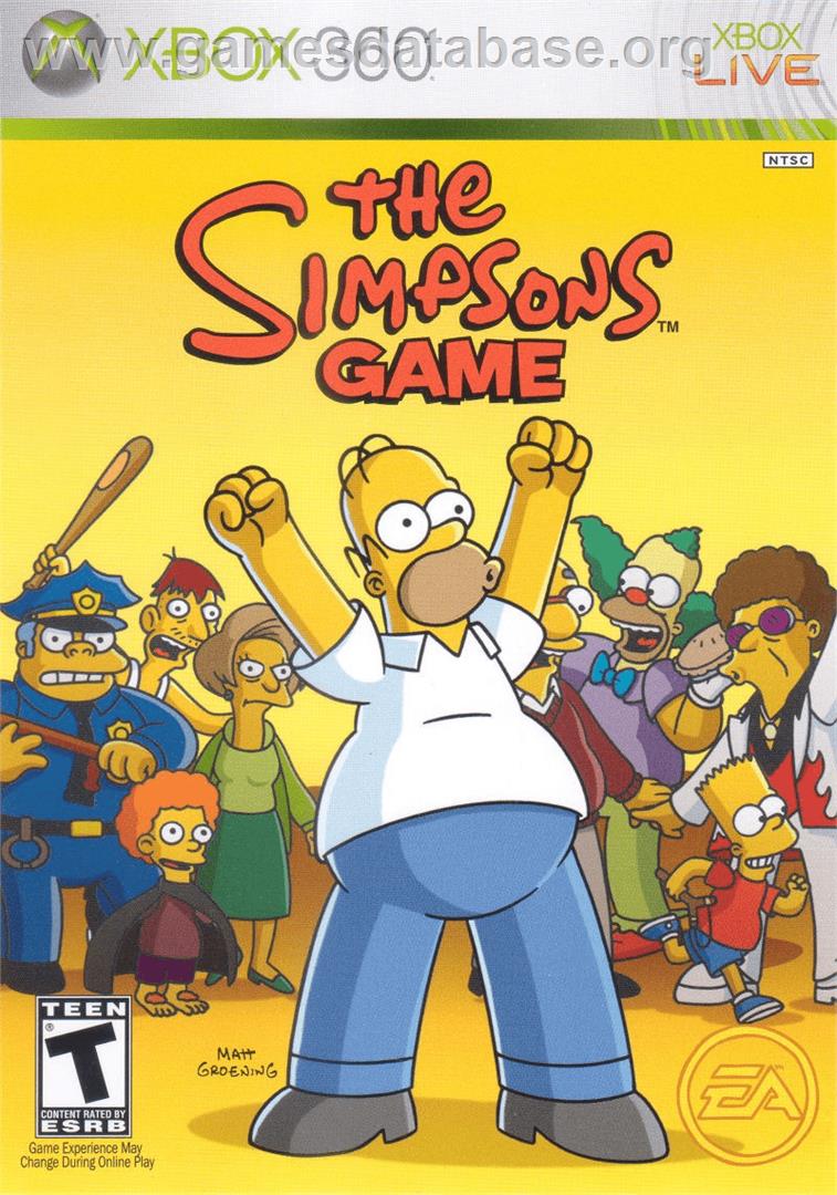 Simpsons Game, The - Microsoft Xbox 360 - Artwork - Box