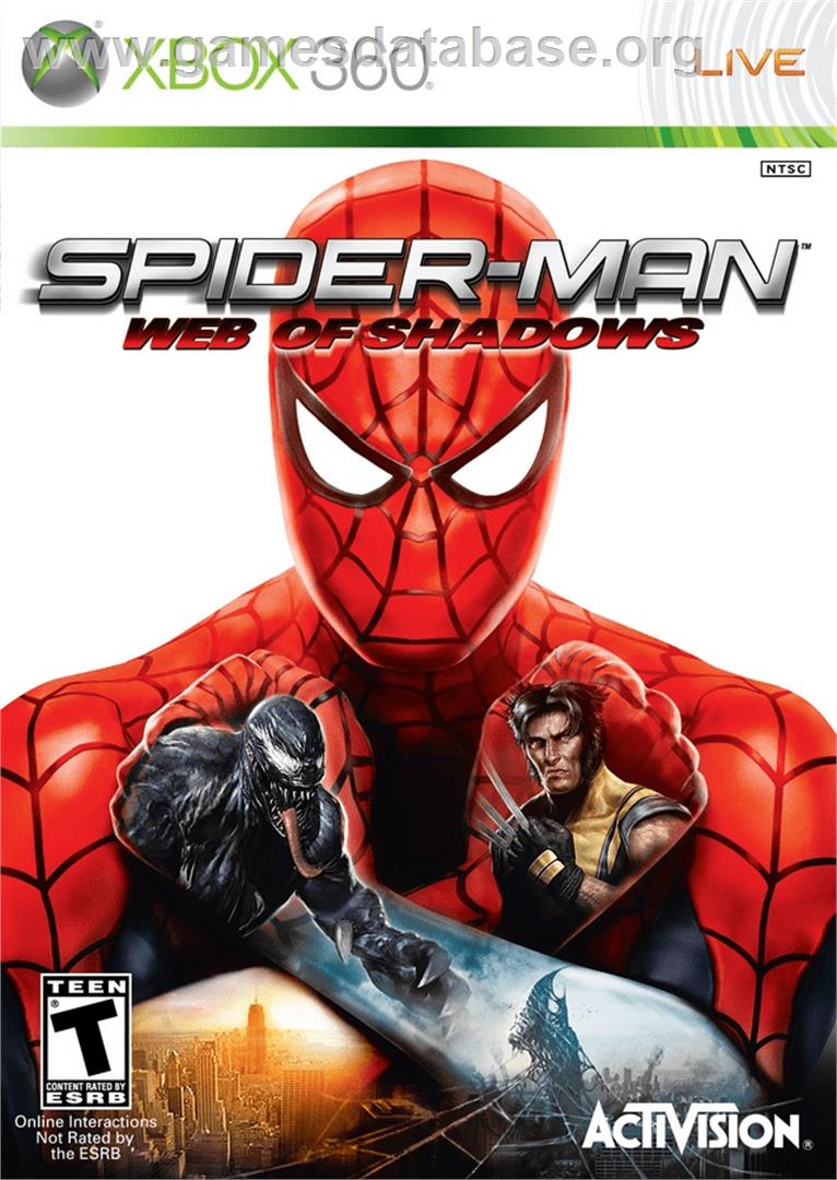 Spider-Man - Web of Shadows - Microsoft Xbox 360 - Artwork - Box