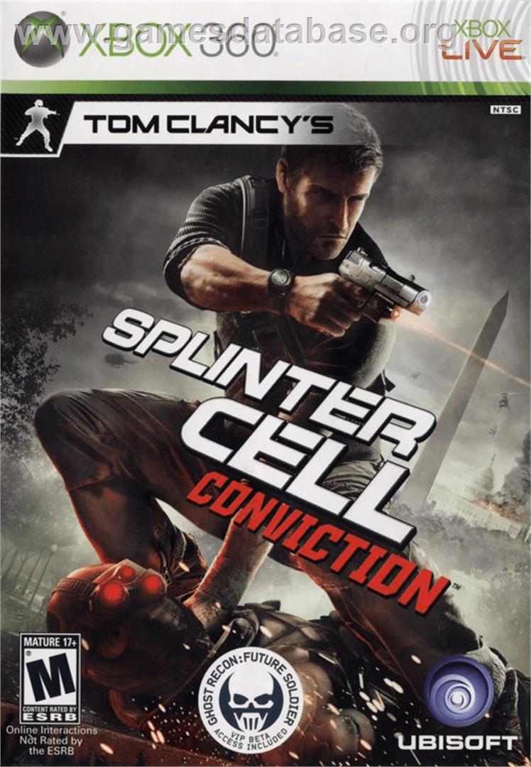 Splinter Cell Conviction - Microsoft Xbox 360 - Artwork - Box