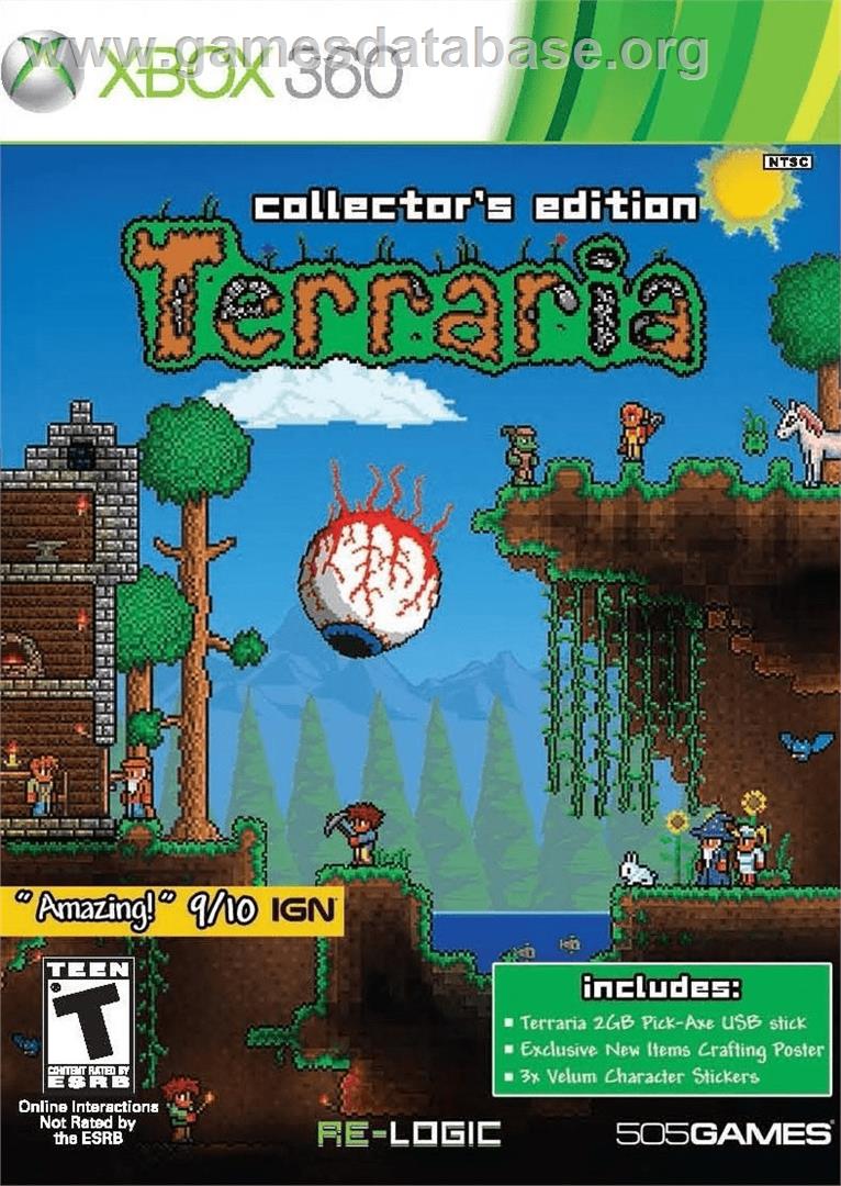 Terraria - Microsoft Xbox 360 - Artwork - Box