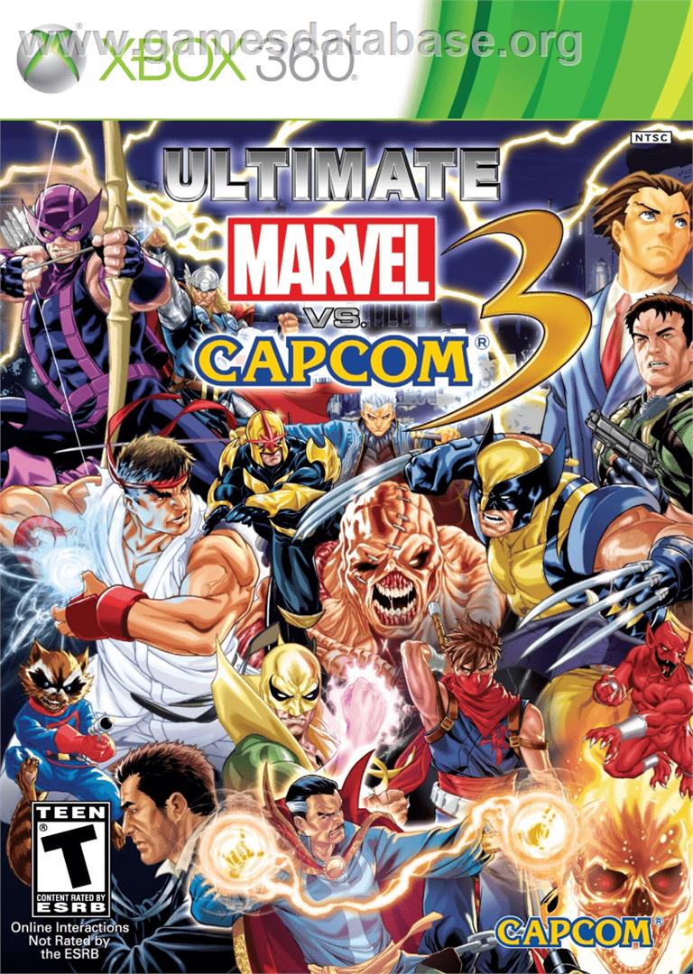 Ultimate Marvel Vs. Capcom 3 - Microsoft Xbox 360 - Artwork - Box