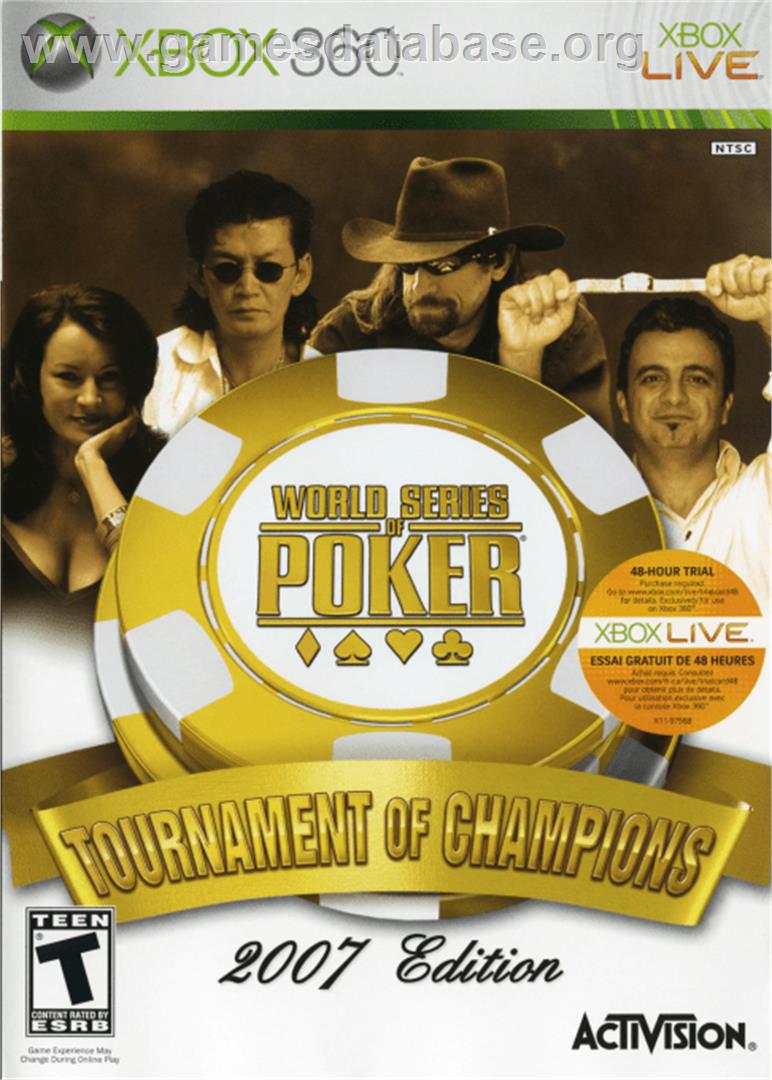 World Series Of Poker - Tournament Of Champions 2007 Edition - Microsoft Xbox 360 - Artwork - Box