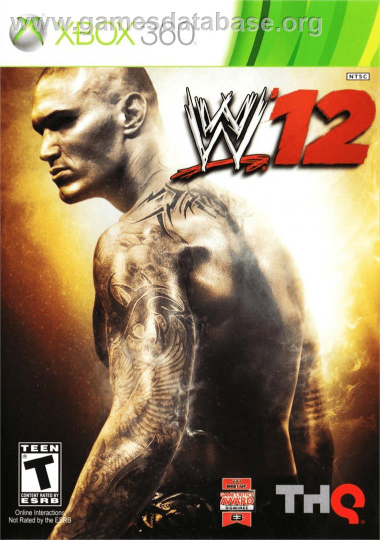 Wwe'12 - Microsoft Xbox 360 - Artwork - Box
