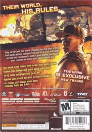 Box back cover for 50 Cent - Blood On The Sand on the Microsoft Xbox 360.