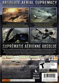 Box back cover for Ace Combat 6 - Fires Of Liberation on the Microsoft Xbox 360.