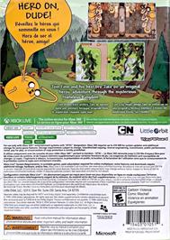 Box back cover for Adventure Time - Le Secret Du Royaume Sans Nom on the Microsoft Xbox 360.