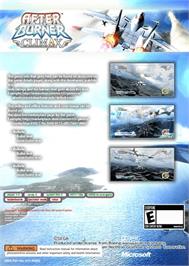 Box back cover for After Burner Climax on the Microsoft Xbox 360.