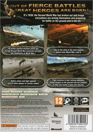 Box back cover for Air Conflicts: Secret Wars on the Microsoft Xbox 360.