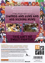 Box back cover for Arcana Heart 3 on the Microsoft Xbox 360.