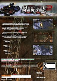 Box back cover for Assault Heroes 2 on the Microsoft Xbox 360.