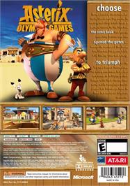 Box back cover for Astérix Aux Jeux Olympiques on the Microsoft Xbox 360.